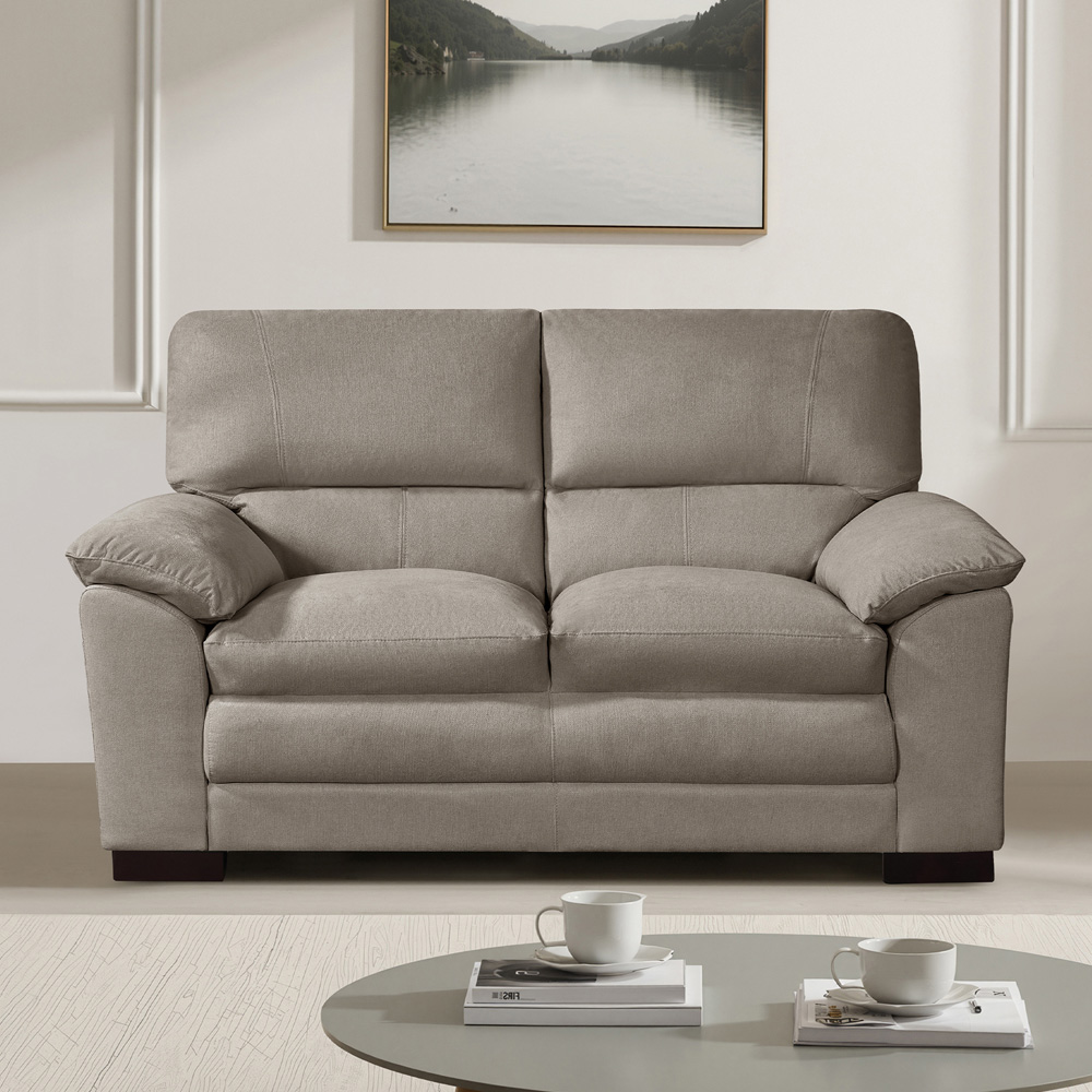 Artemis Home Ramona 2 Seater Brown Fabric Sofa Image 3