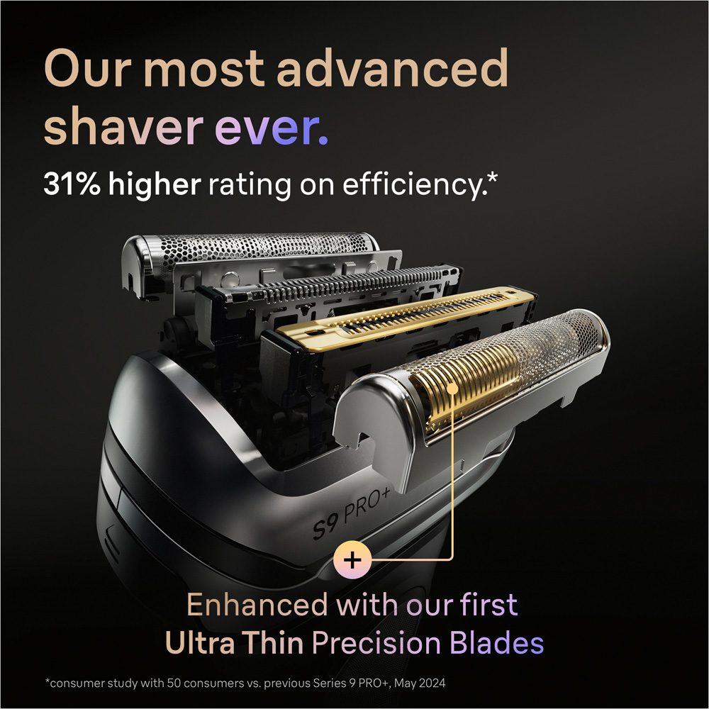 Braun Series 9 PRO Plus 9670CC Black Electric Shaver Image 2