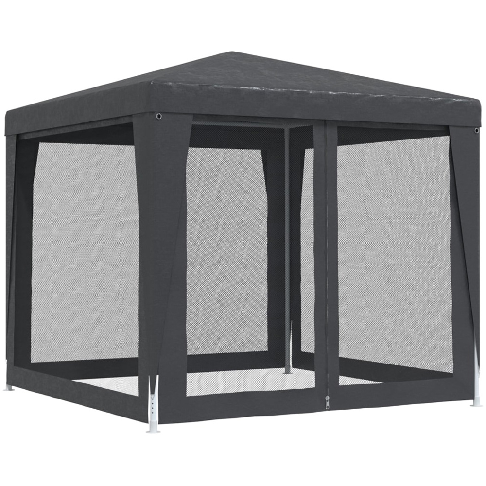 vidaXL 2.5 x 2.5m Anthracite Party Tent with 4 Mesh Sidewalls Image 5