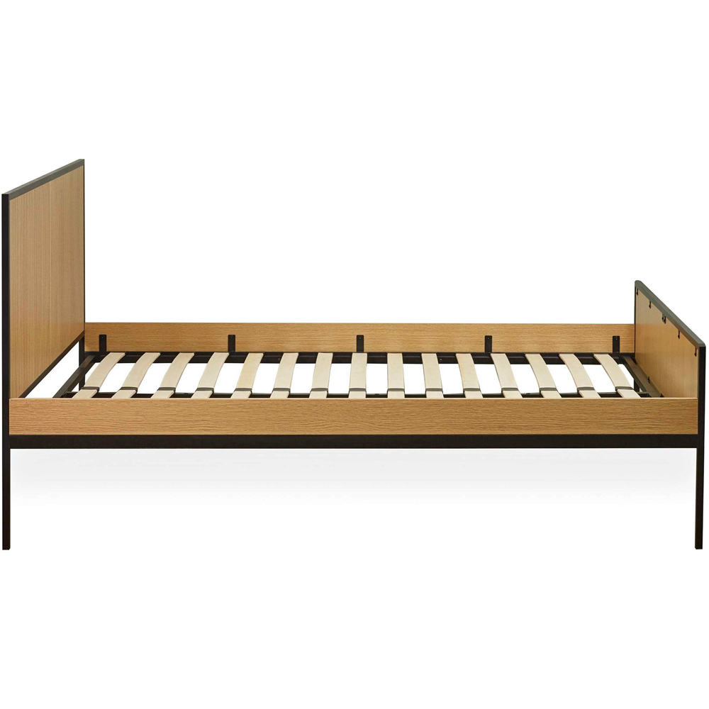 Julian Bowen Sia Double Oak Effect Bed Frame Image 5