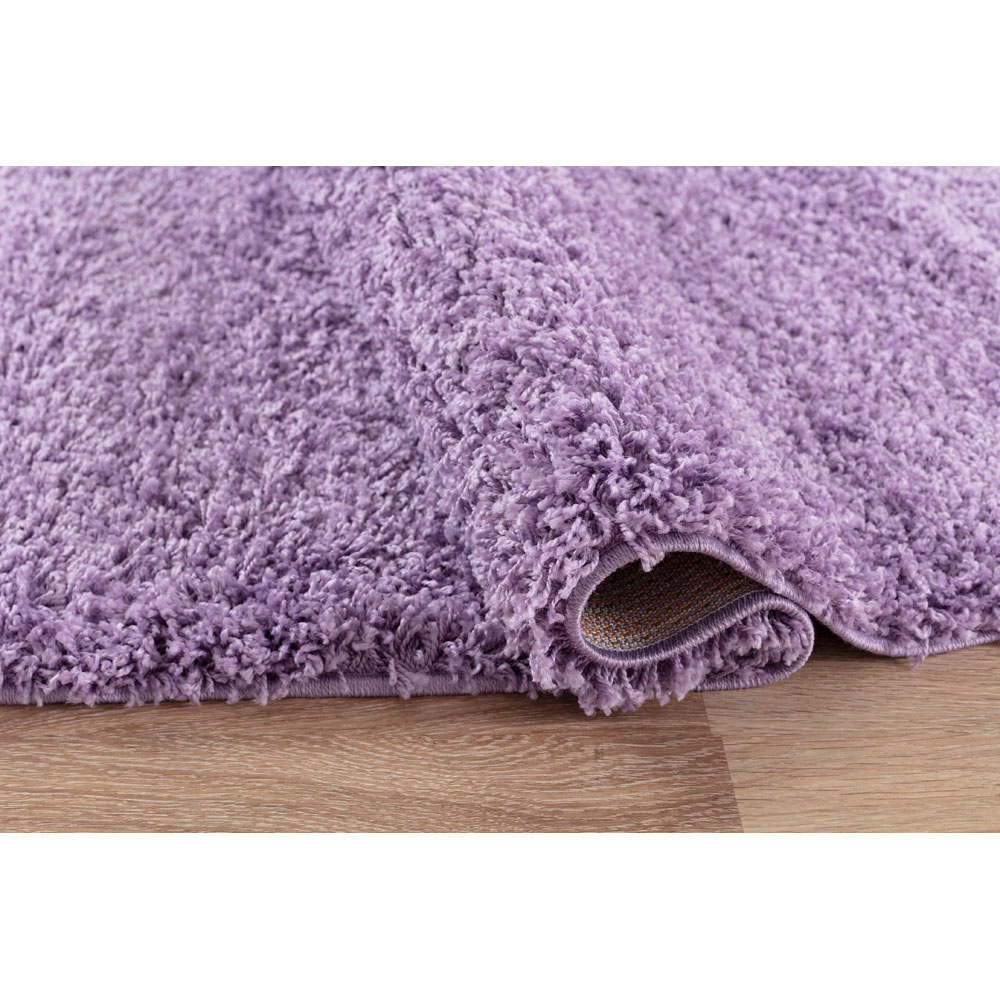 Desire Rugs Oxford Lilac Plain Shaggy Rug 200 x 290cm Image 3