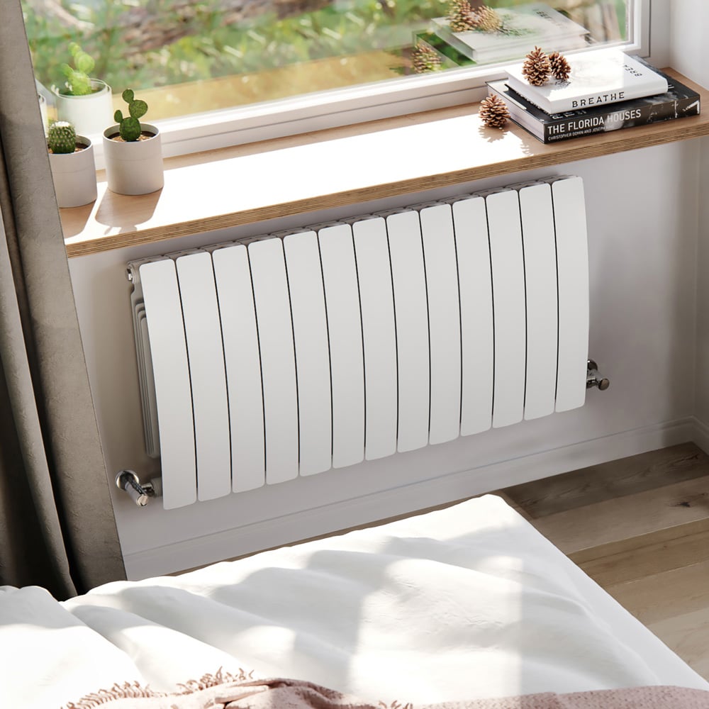 Terma Bergamo 4995BTU Matt White 13 Section Radiator 590 x 1040mm Image 2
