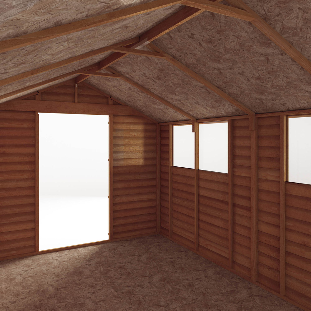 Mercia 12 x 8ft Double Door Overlap Apex Shed Image 3