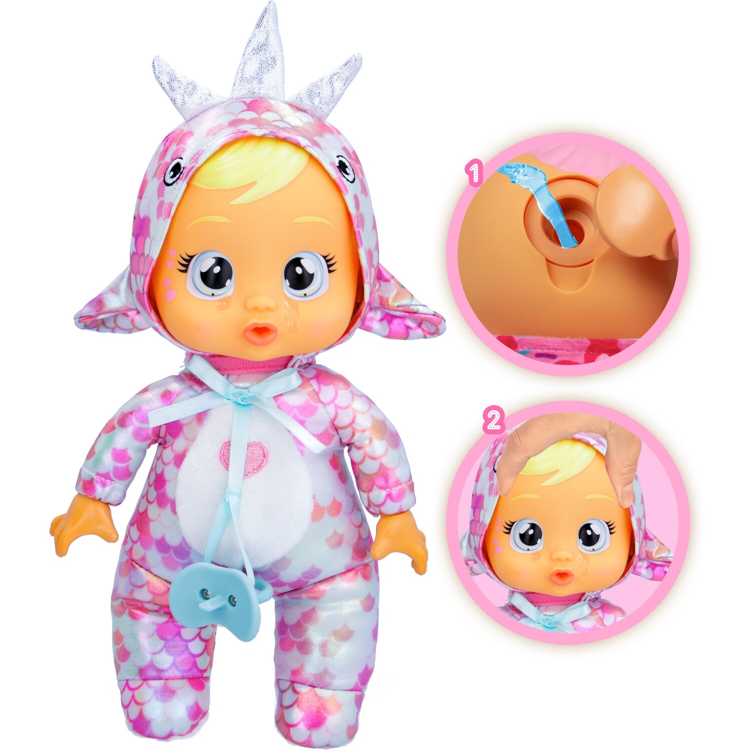 Single Cry Babies Tiny Cuddles Dinos Doll in Assorted styles Image 2