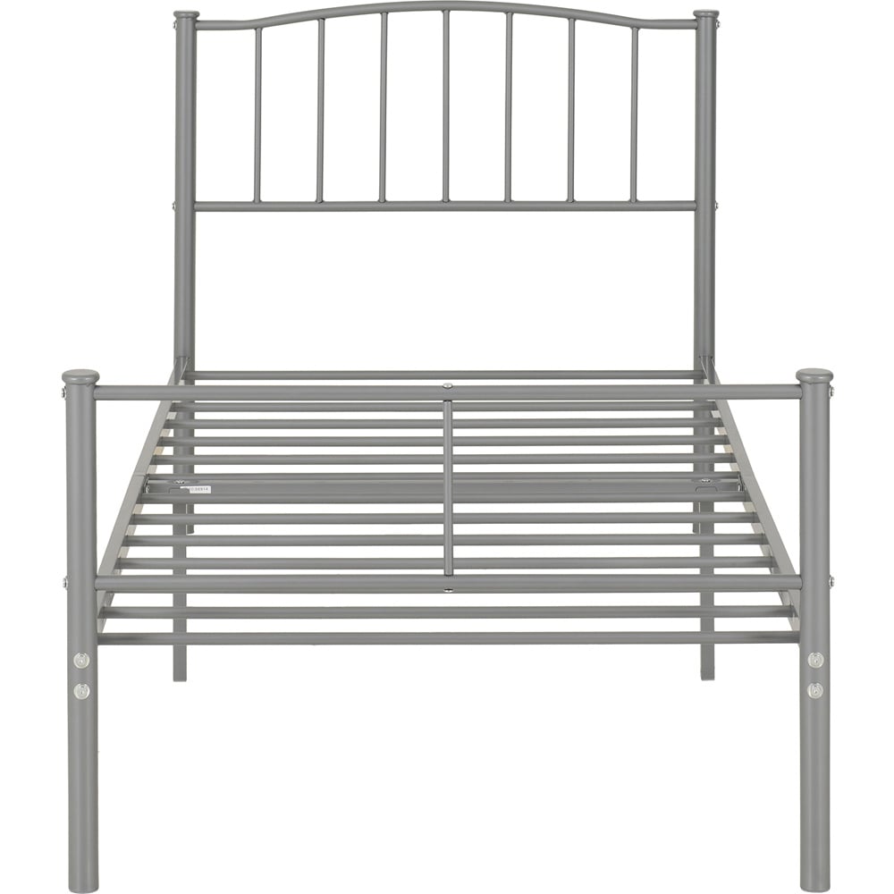 Seconique Newton Single Silver Bed Frame Image 4