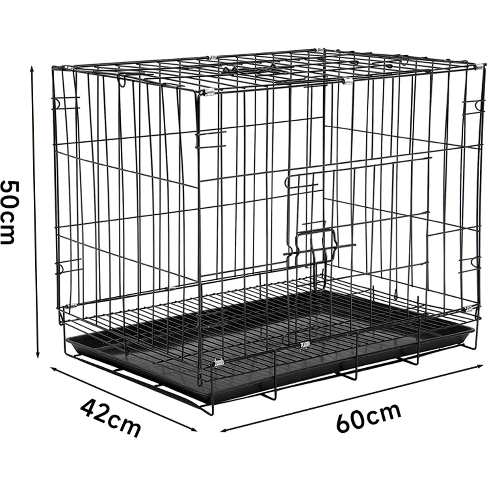 H&O Direct 2 Door Wire Dog Crate with Tray Image 5