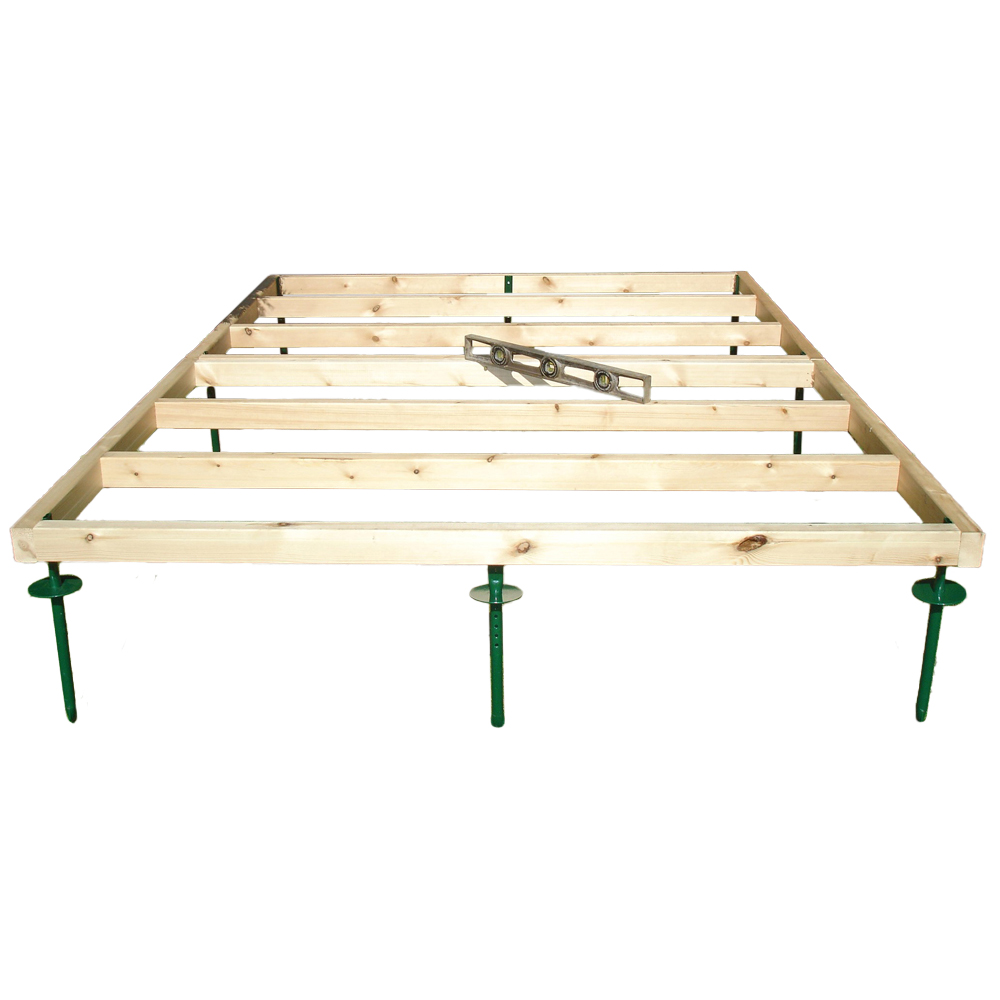 Shire 8 x 8ft Pressure Treated Adjustable Garden Shed Base Kit Image 1
