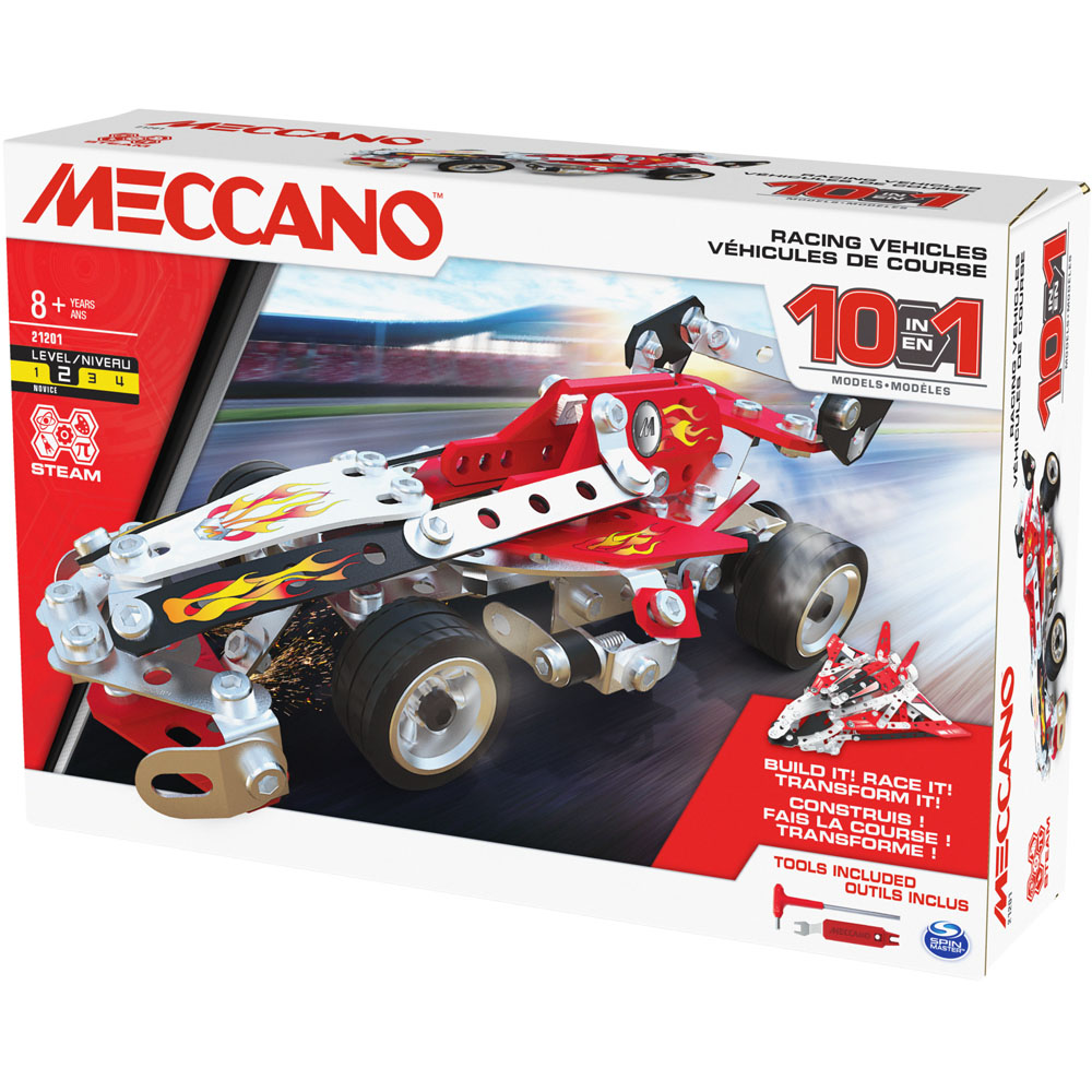 Meccano 10-in-1 Racing Vehicles Set Image 6