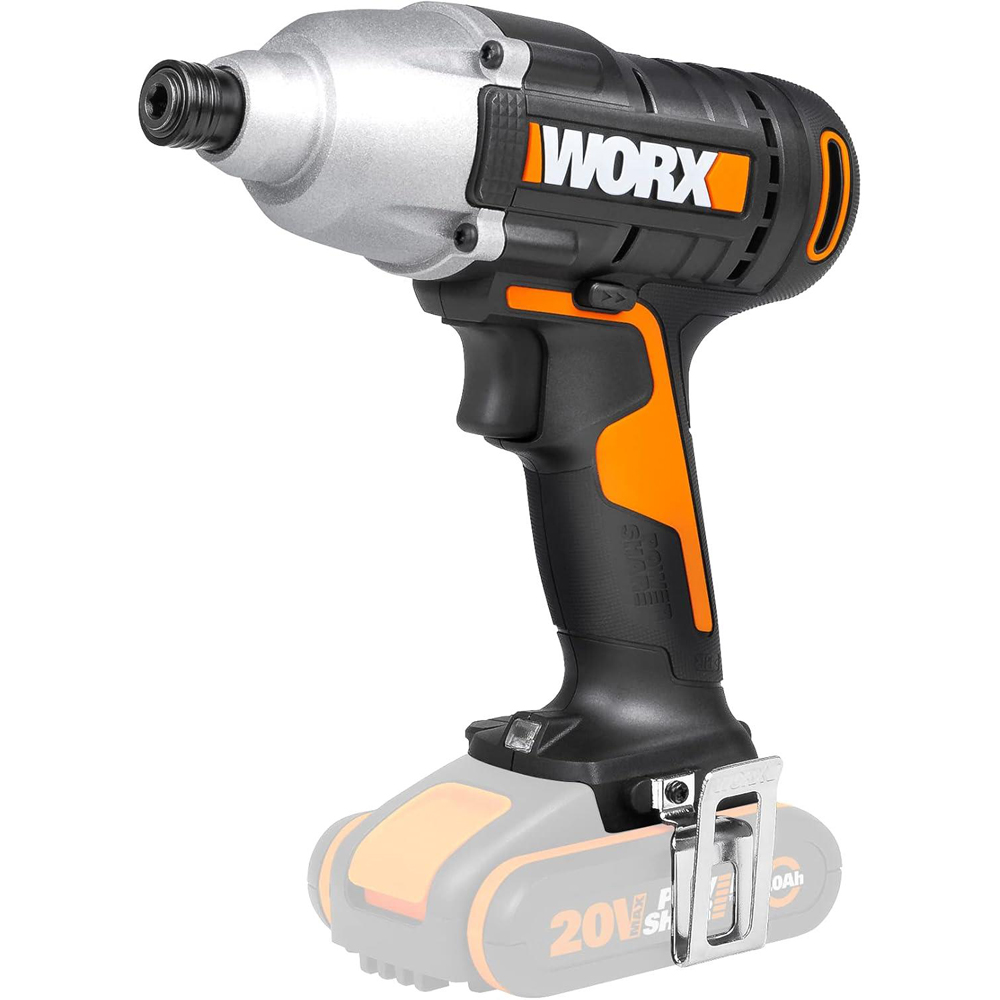 WORX WX291.9 Cordless Black Impact Driver Bare Unit Image 1
