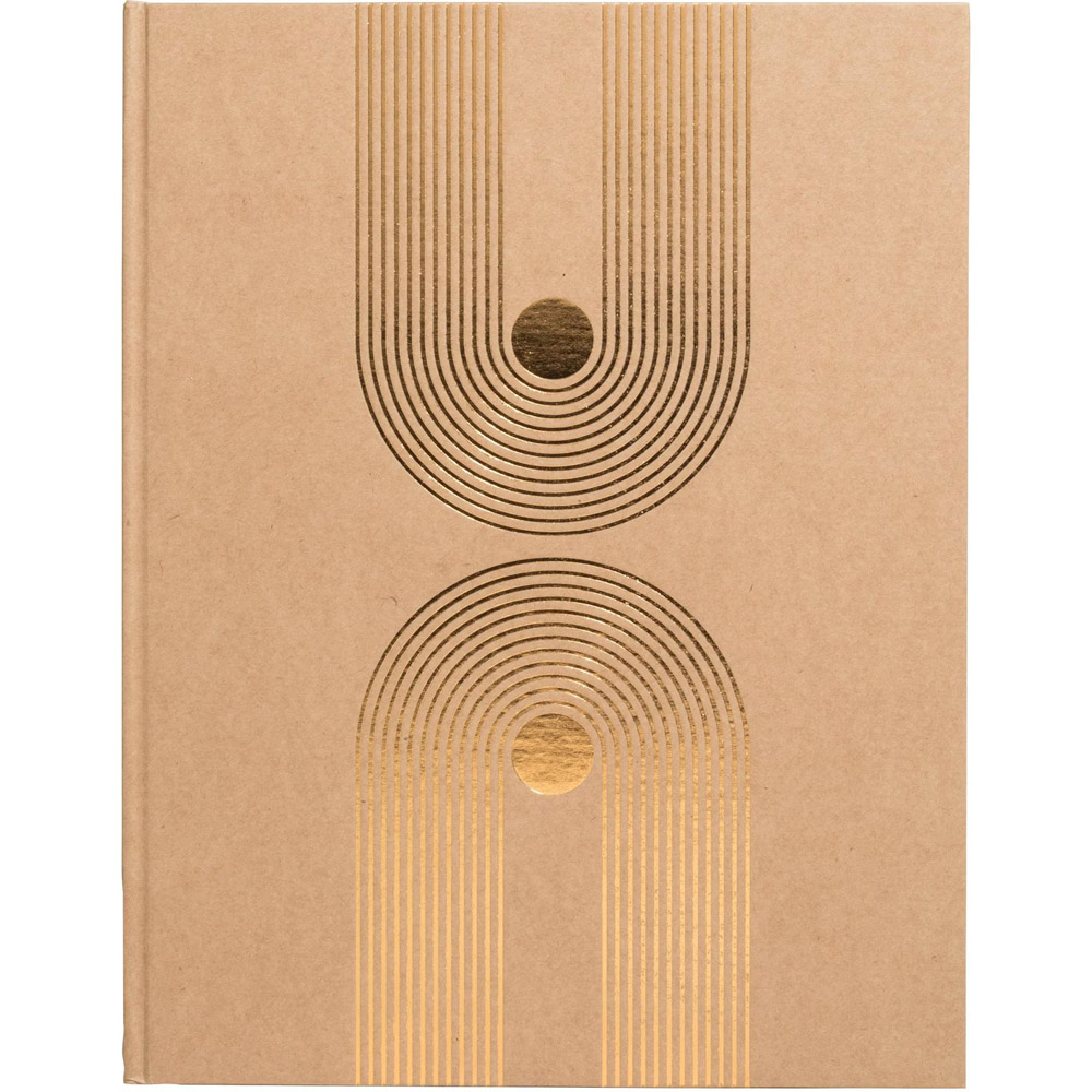 Exacompta Graphik Kraft and Copper Guest Book with Gold Edges 100 Pages Image 2