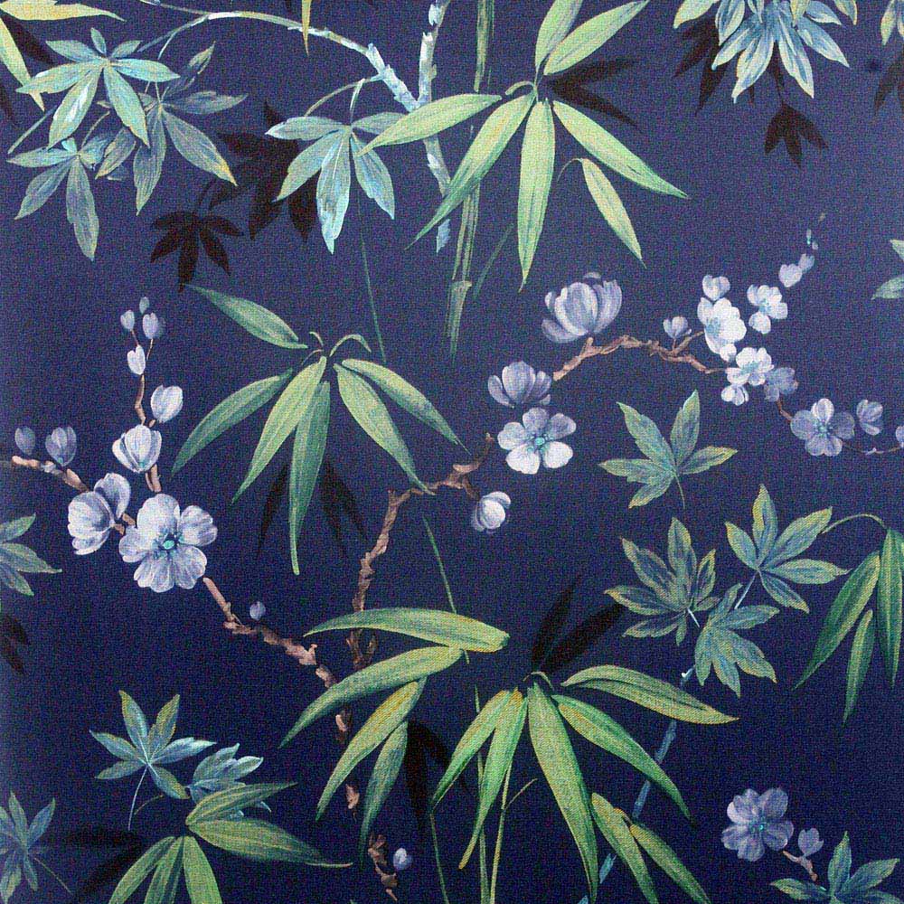 Arthouse Jasmine Garden Navy Wallpaper Image 1