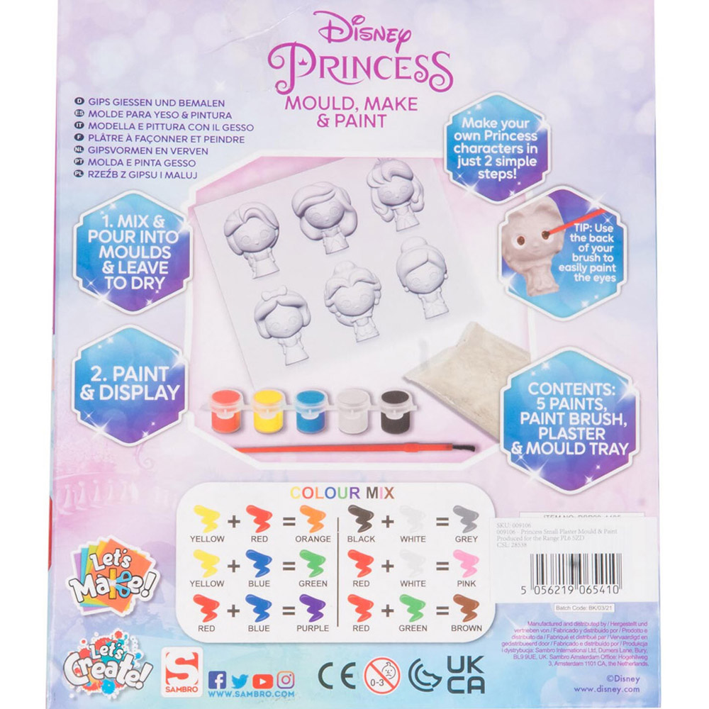 Disney Princess Mould Make and Paint Kit Image 2