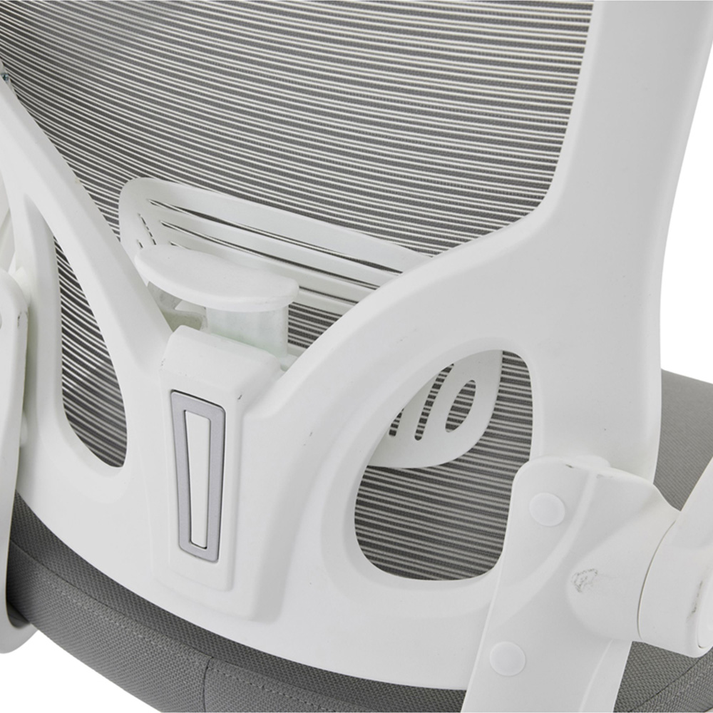 Shankar Prime Grey and White Mesh Office Chair Image 8