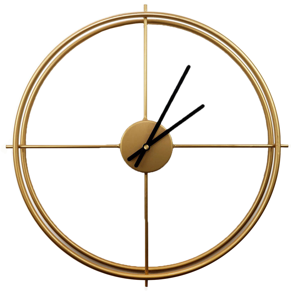 WALPLUS Gold Larrys Minimalist Wall Clock Image 1