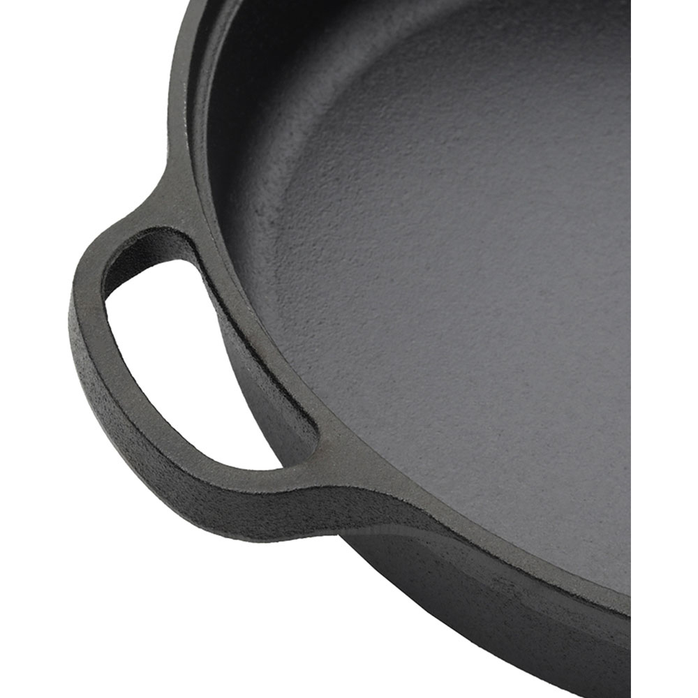 Living and Home Cast Iron Skillet with Double Handles 28cm Image 5