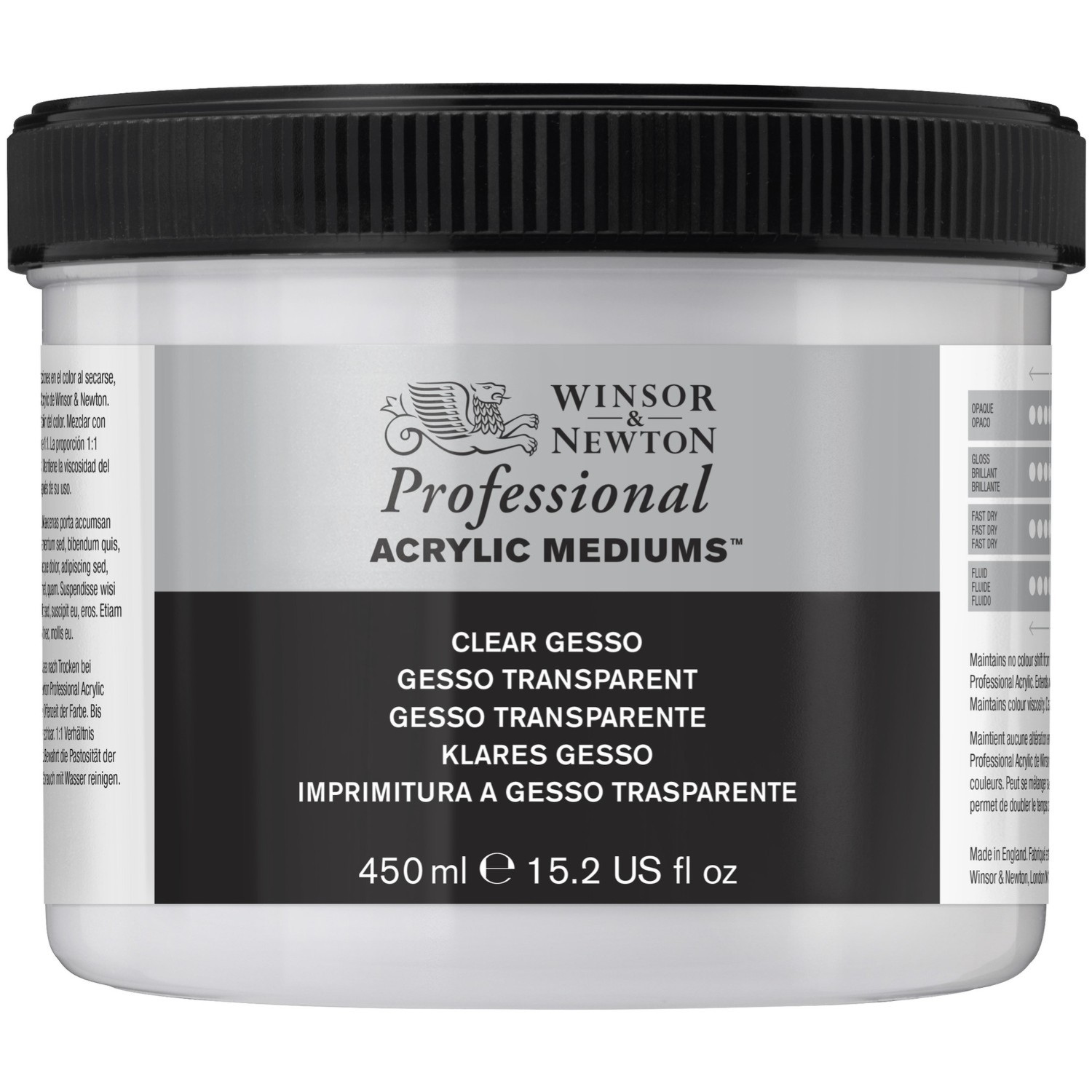 Winsor and Newton Professional Clear Acrylic Gesso Image