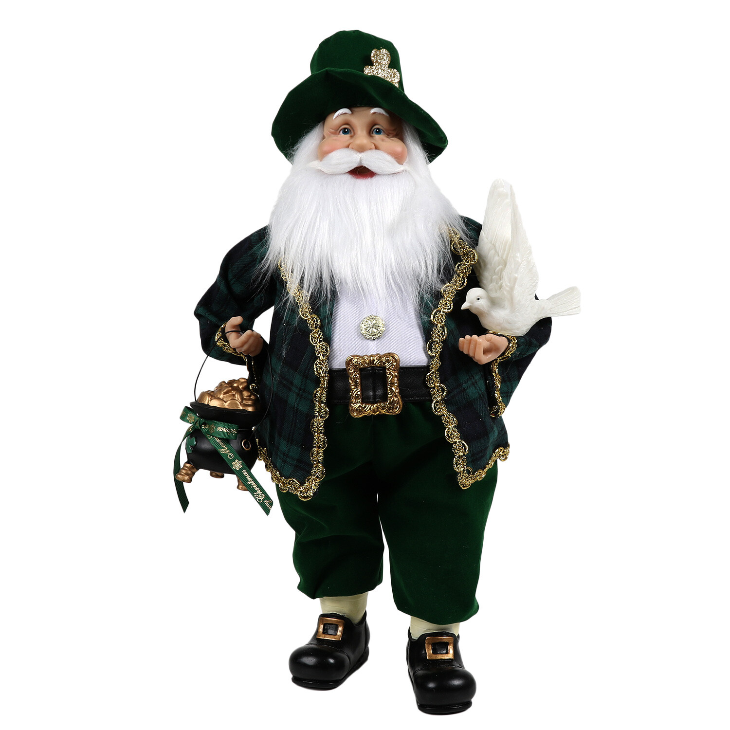 Irish Standing Santa - Green Image 1
