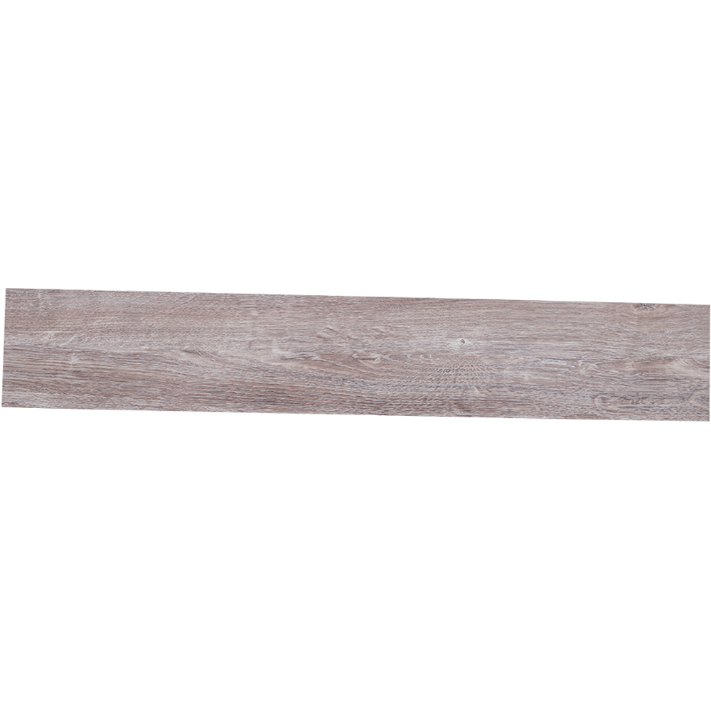 Living and Home Greyish Beige Rustic Wood Grain Rectangle PVC Flooring Self Adhesive 36 Pack Image 2