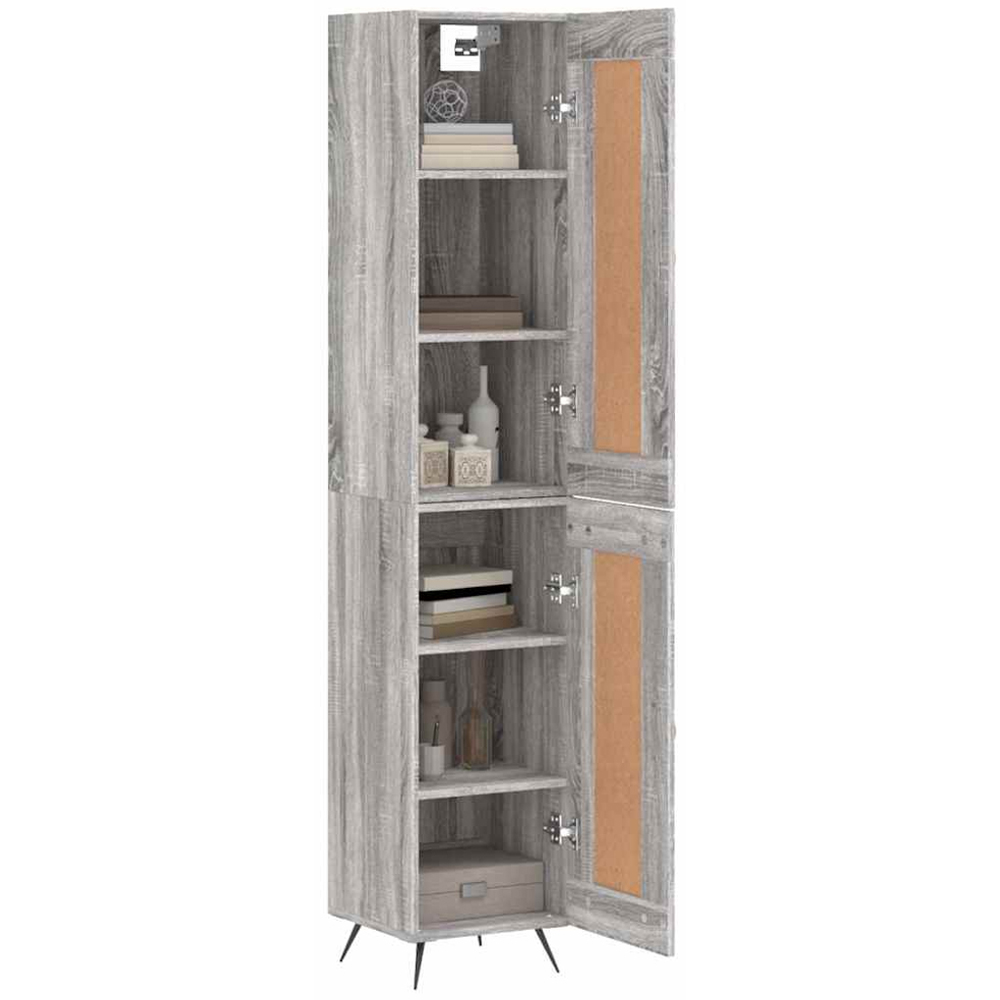 vidaXL 2 Door Grey Sonoma Highboard Image 3