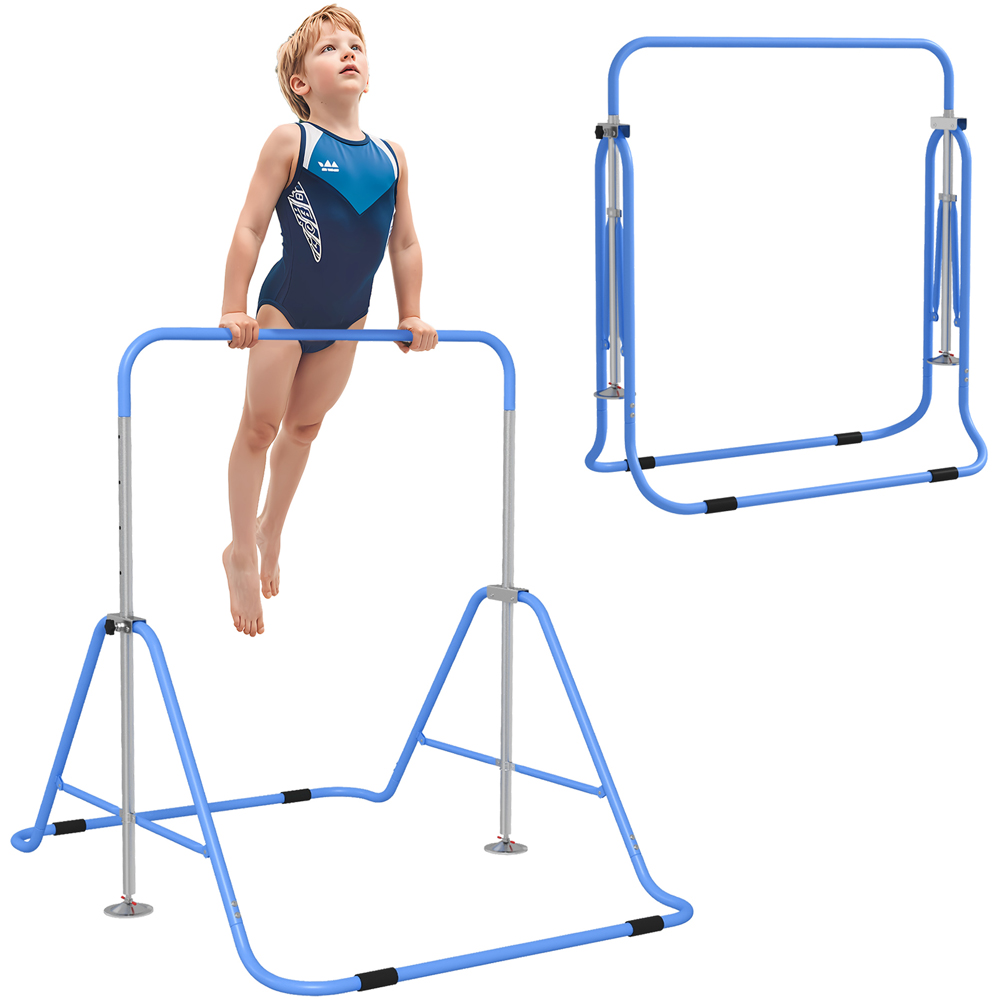 Tommy Toys Kids Blue Height Adjustable Foldable Gymnastic Training Bar Image 3