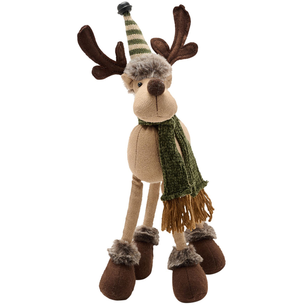 The Christmas Gift Co Plush Four Legged Moose Ornament Image 2