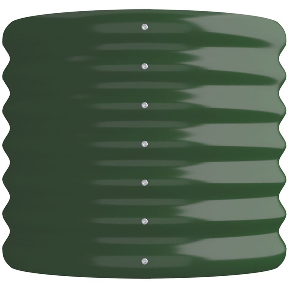 vidaXL Green Galvanised Steel Raised Garden Bed 36 x 114 x 114cm Image 3