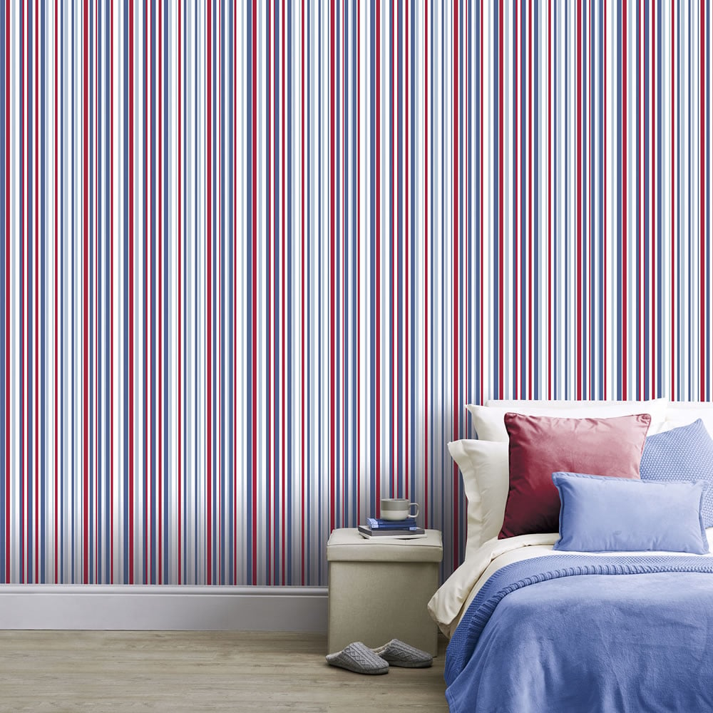 Opera Heavyweight Super Stripe Blue Wallpaper  533602 Image 2