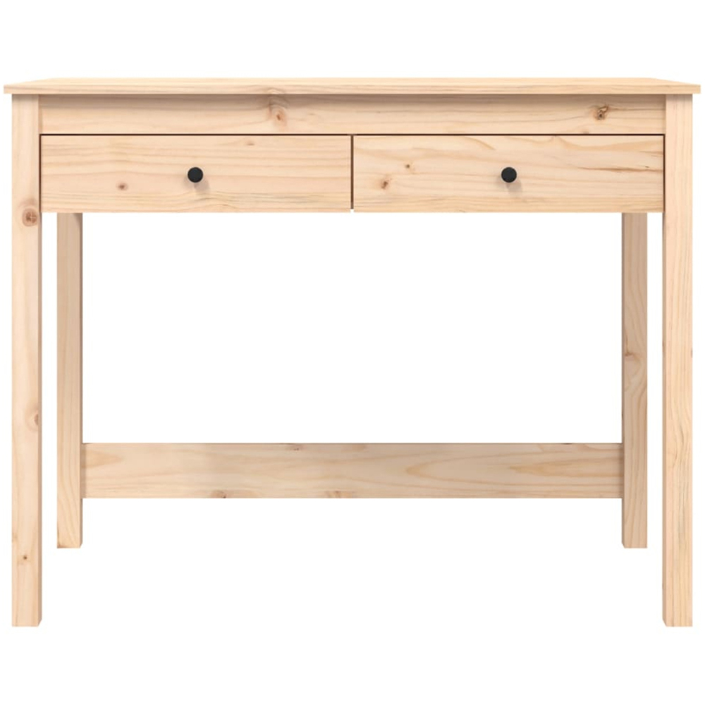 vidaXL 2 Drawer Computer Desk Brown Image 5