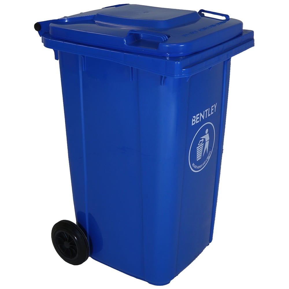 Charles Bentley Blue Wheelie Bin 240L Image 2