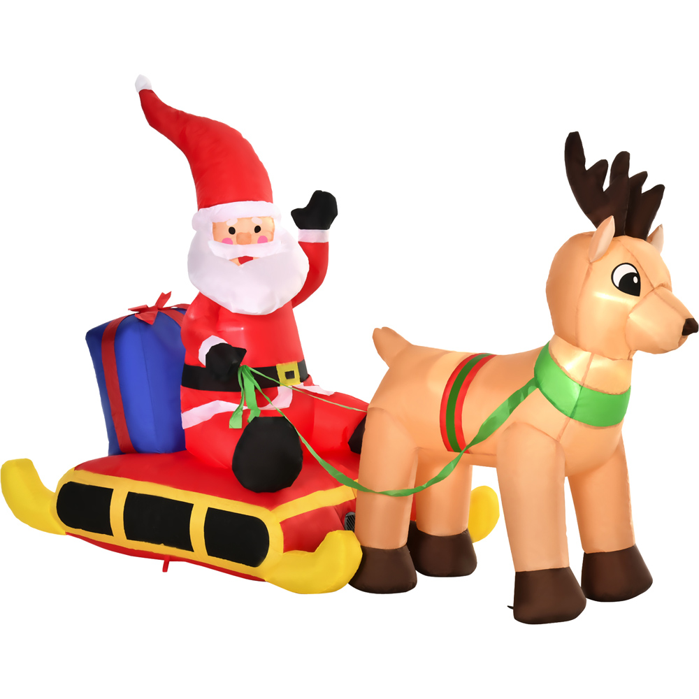 Everglow Multicolour Inflatable Santa 4ft Image 2