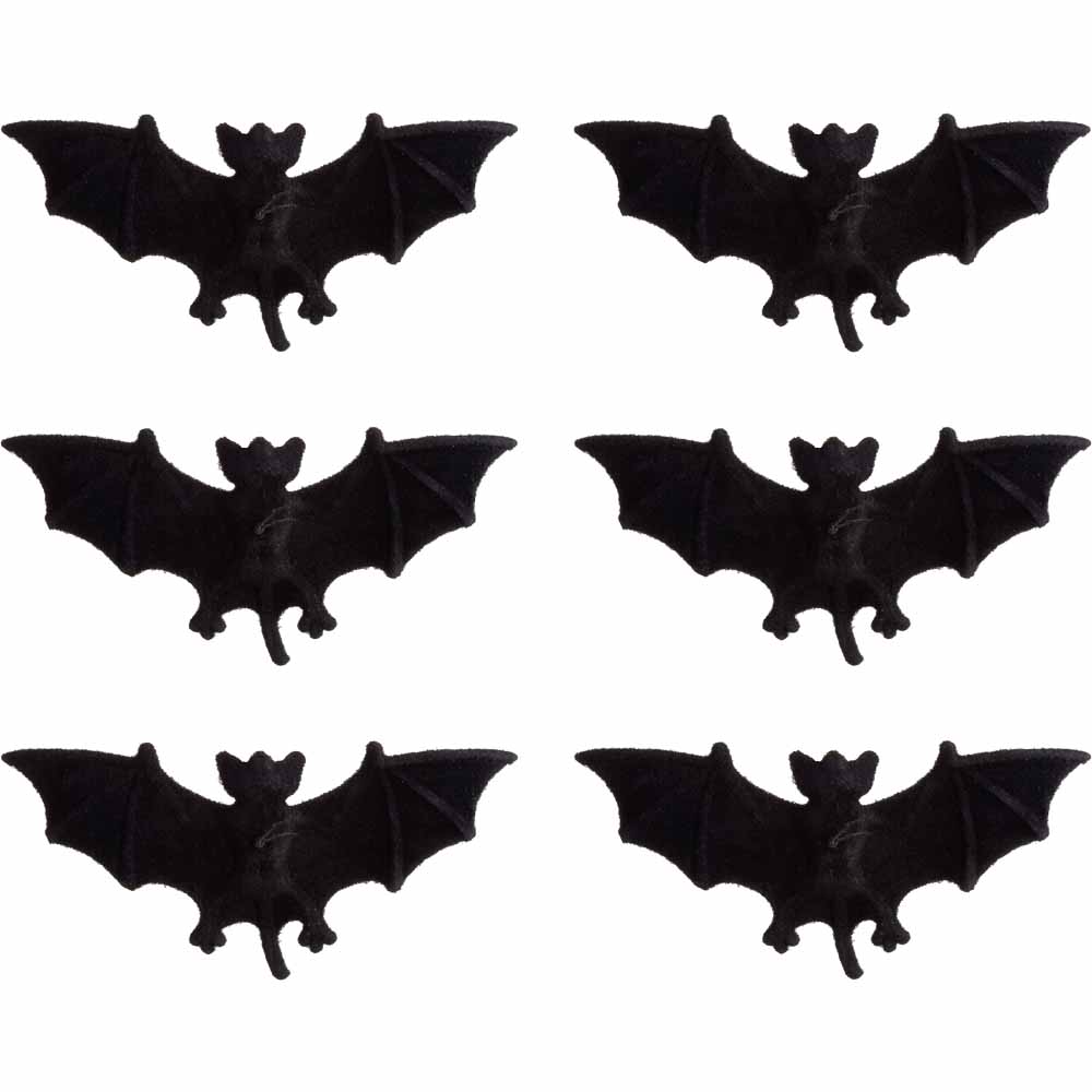 Wilko Halloween Hanging Bats 6 Pack Image 3