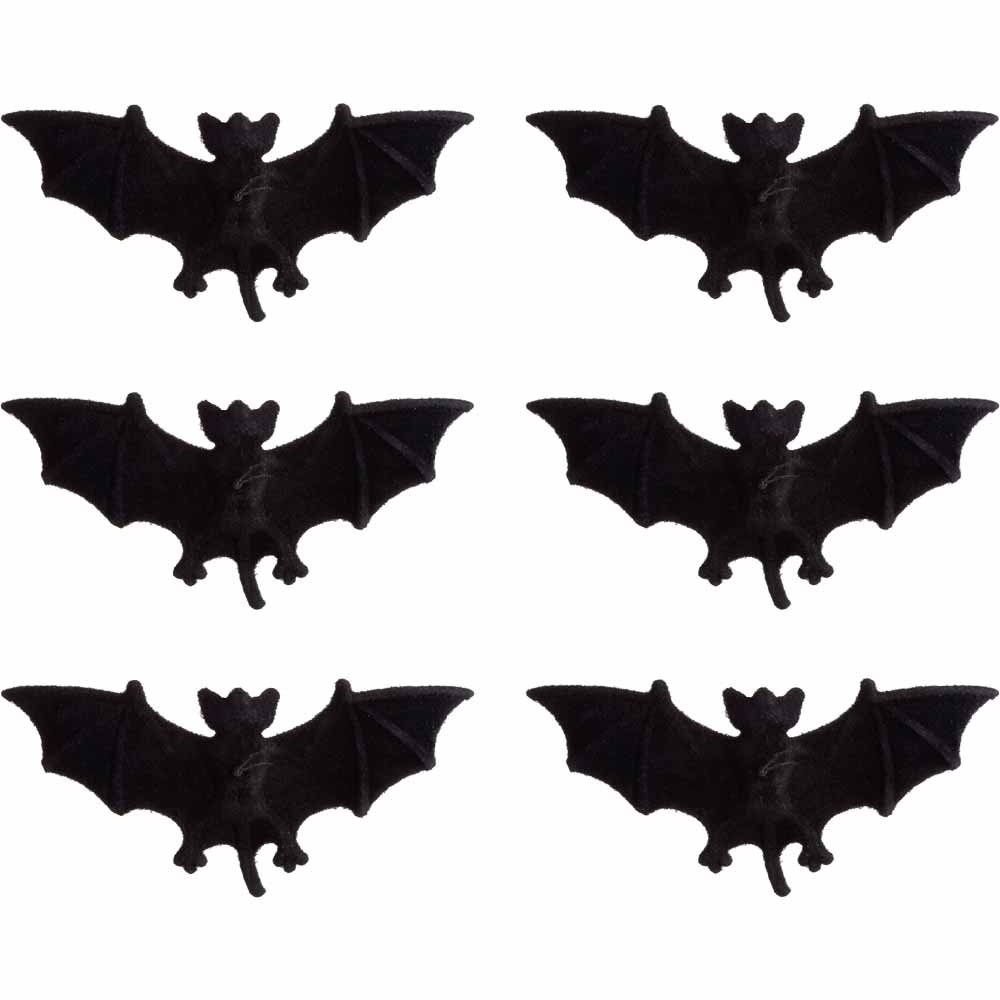 Wilko Halloween Hanging Bats 6 Pack Wilko