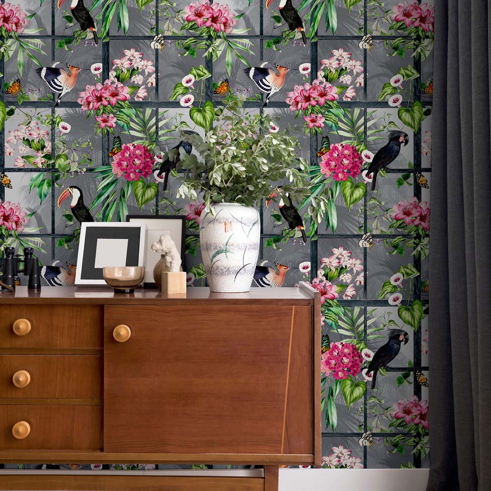 Arthouse Cuban Tropicana Multicolour Wallpaper Image 4