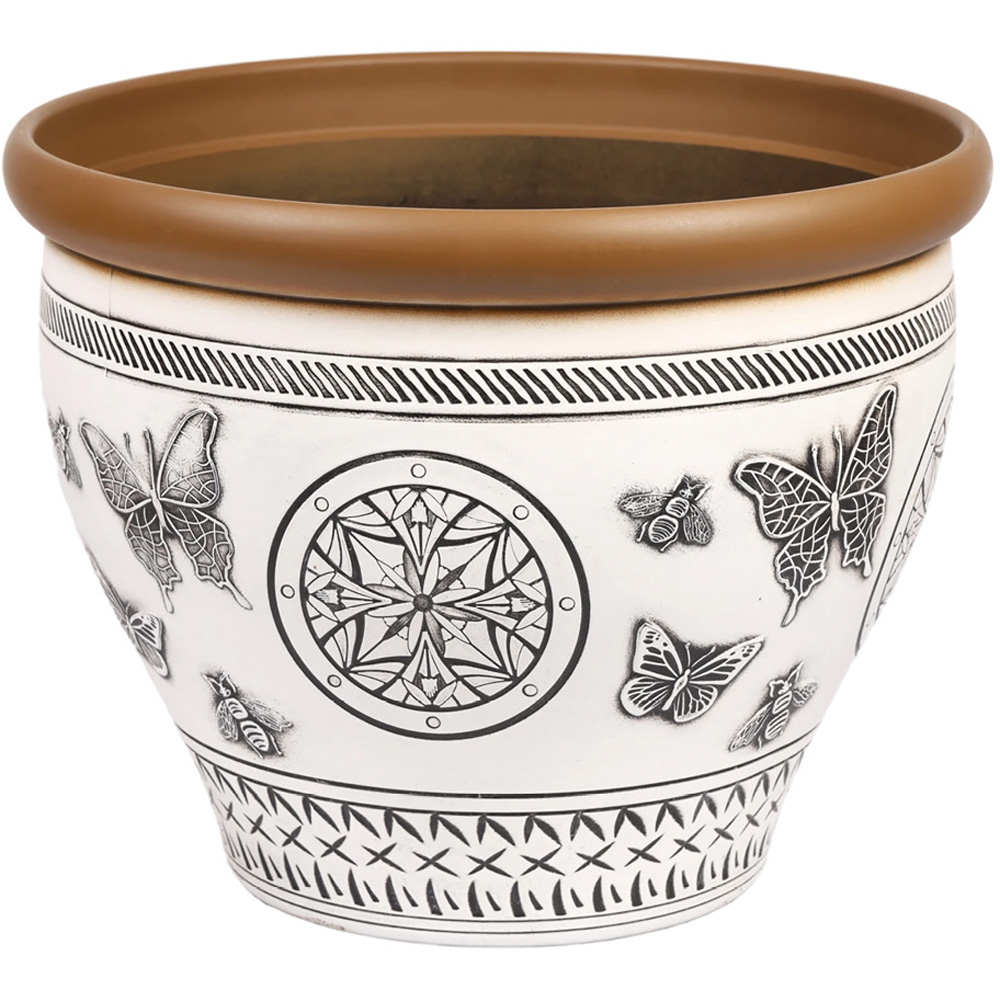 YouGarden Papilio White Planter 30cm 2 Pack Image 3