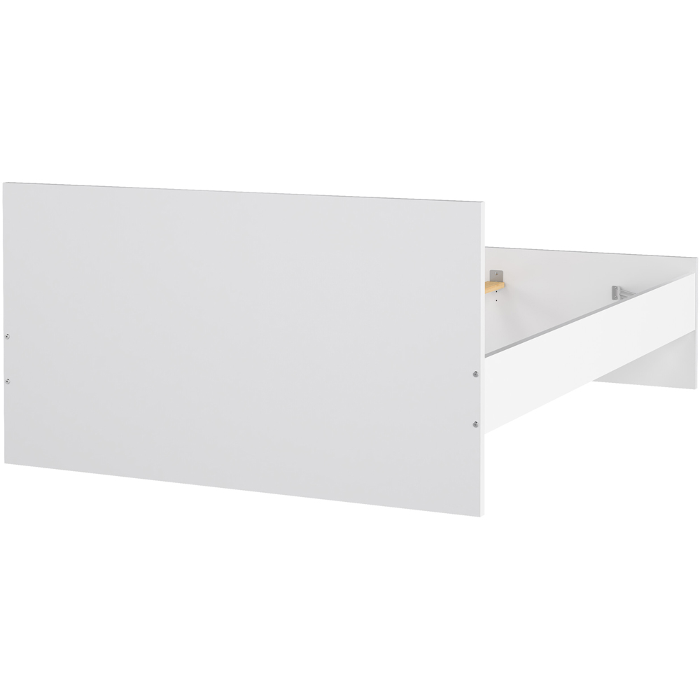Florence Double White High Gloss Bed Frame Image 6