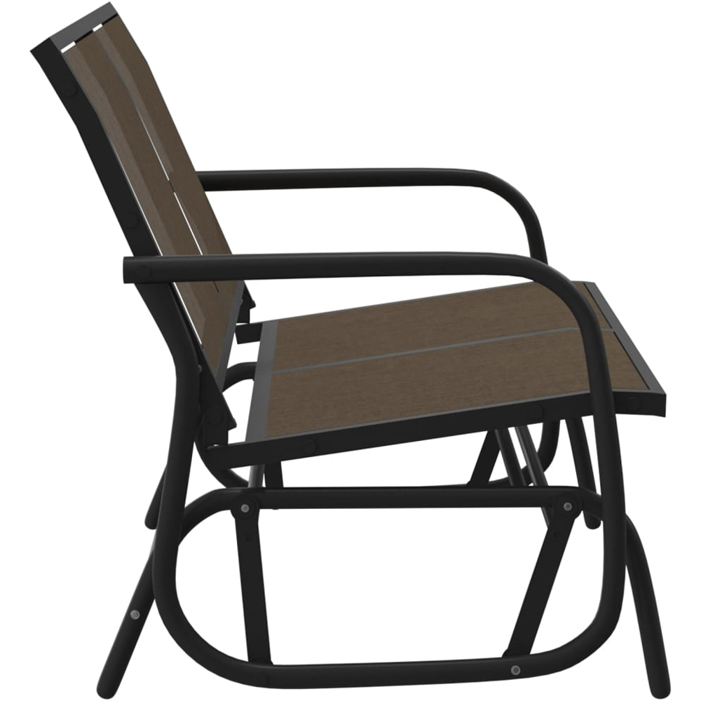 vidaXL Brown Garden Glider Bench Image 3