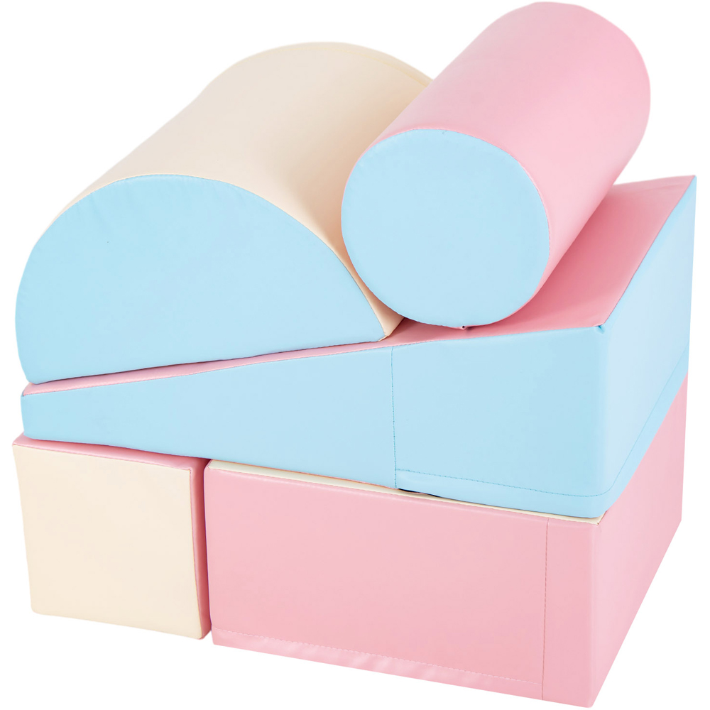 Costway Blue Waterproof Kids Climb and Crawl Activity Playset 5 Piece Image 2