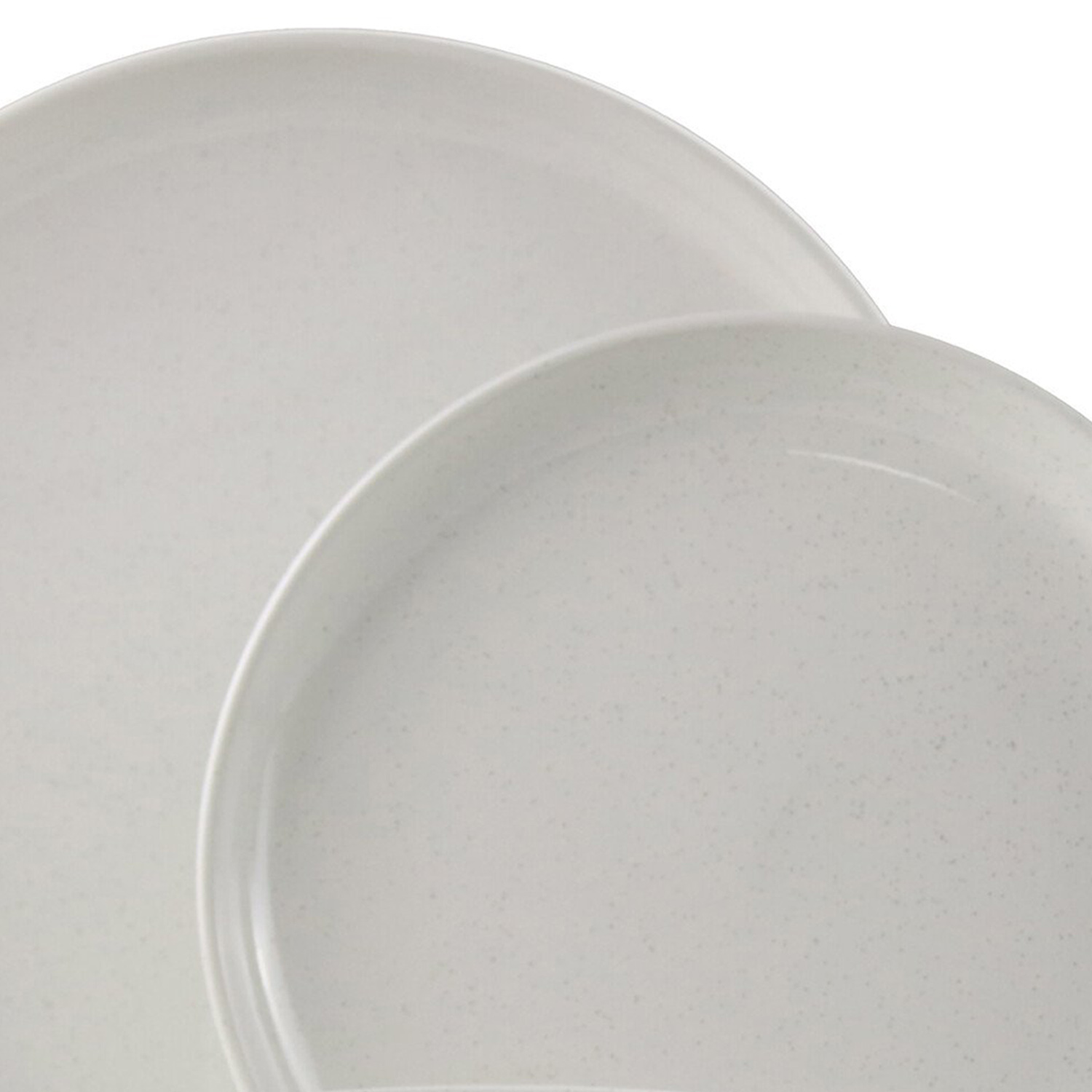 Easy Living 12 Piece Speckled Dinner Set - White Image 5