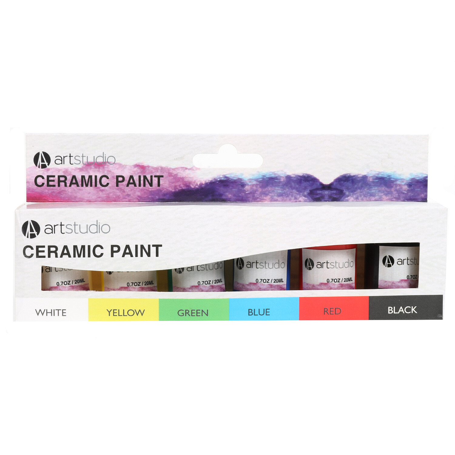 Art Studio Ceramic Paint 20ml 6 Pack Image