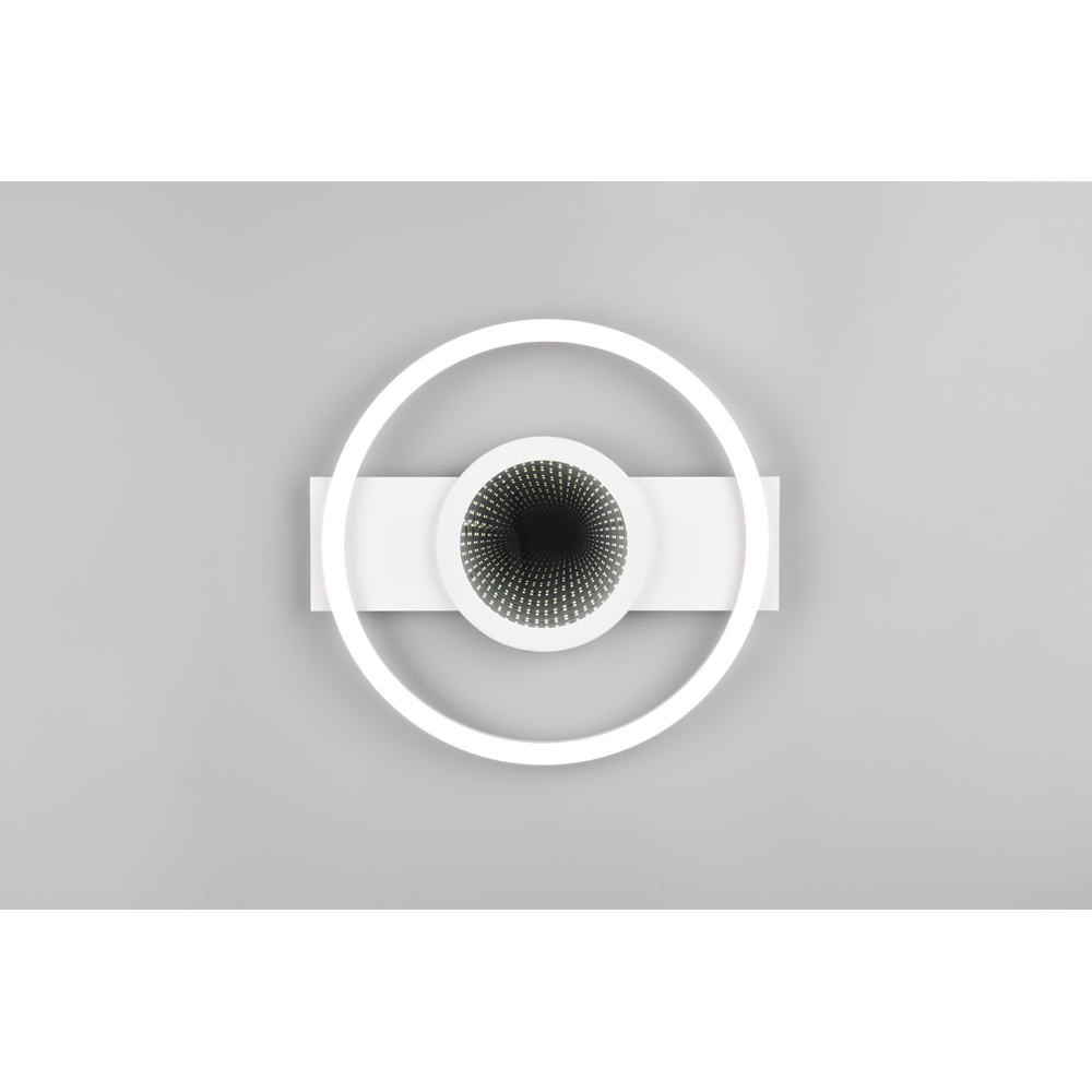 TRIO Wheeler White Matt Integrated LED Ceiling Light Image 3
