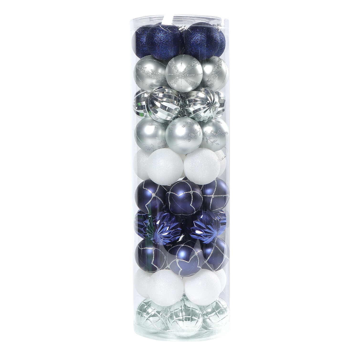 Pack of 50 Midnight Fantasy Baubles - Navy Image