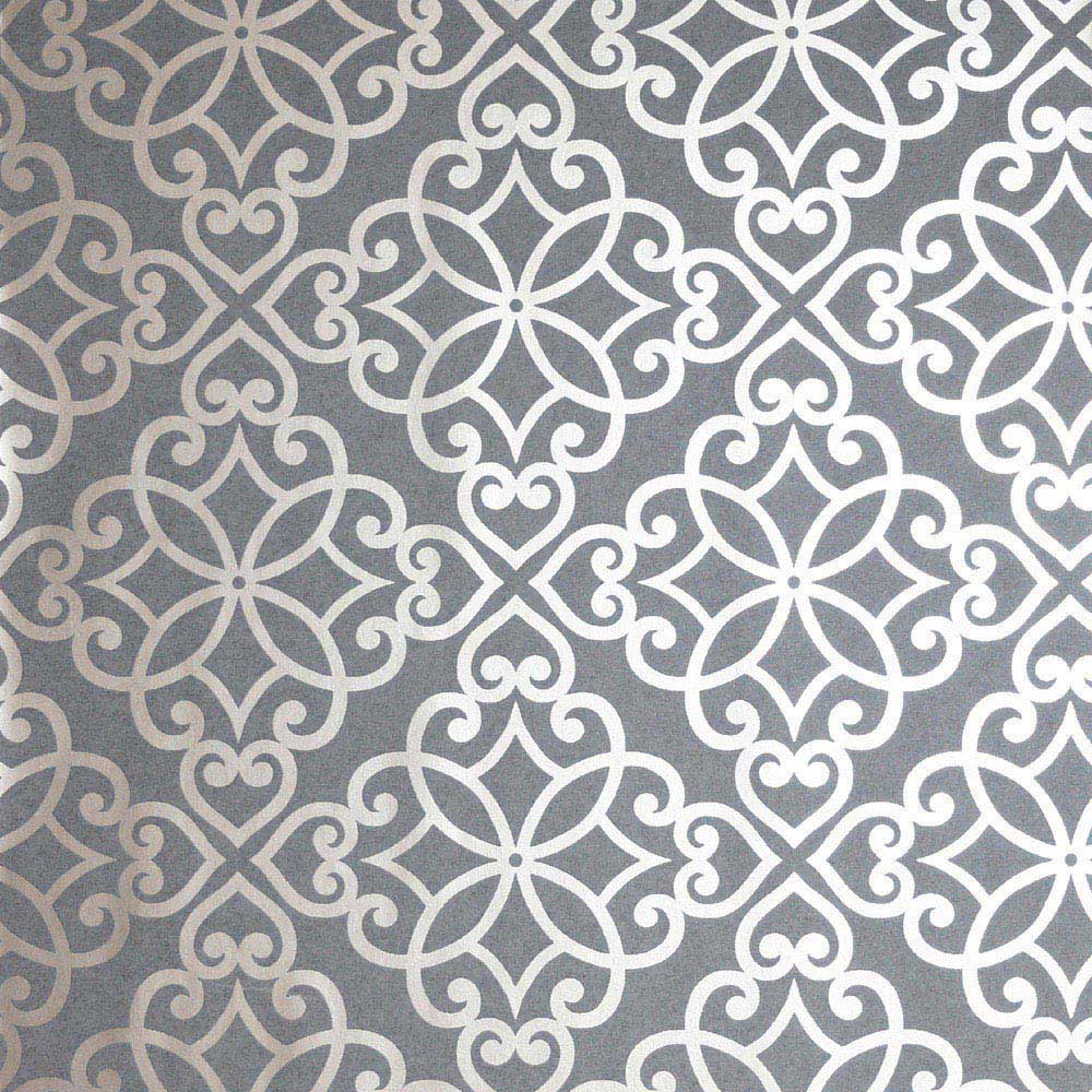 Arthouse Ornate Motif Charcoal and Rose Gold Wallpaper Image 1