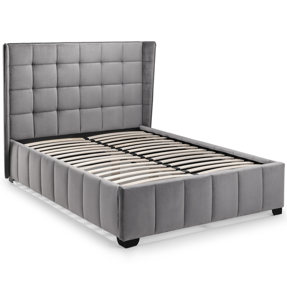 Julian Bowen Gatsby Double Light Grey Bed Image 2