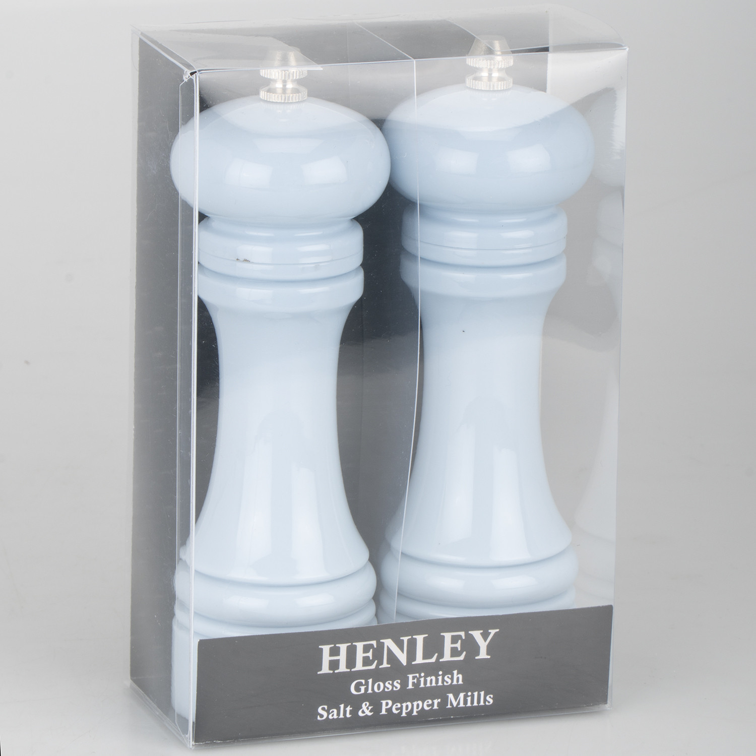 Single Henley Glossed Salt and Pepper Mill Set in Assorted styles Image 4