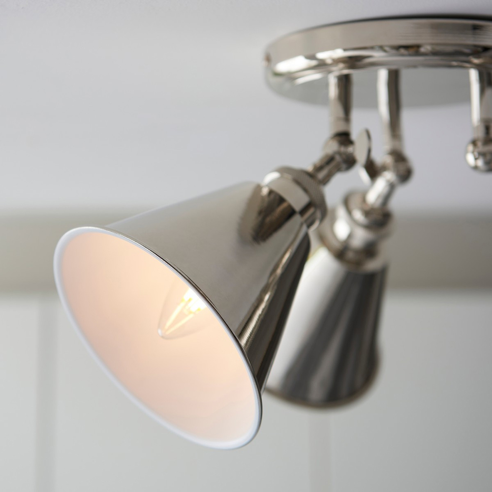 Merano Brescia Bright Nickel Plate Spotlight Image 6