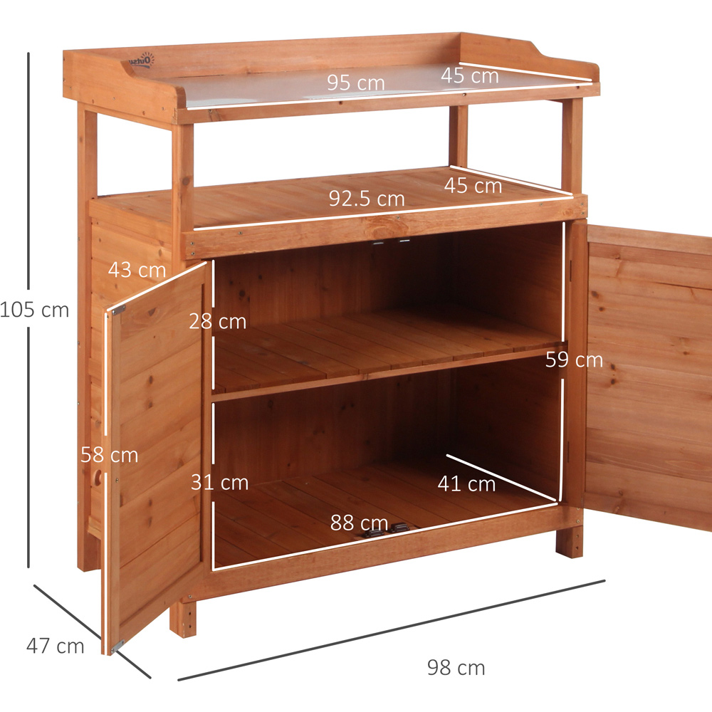 Outsunny Multi Function Potting Bench Image 7