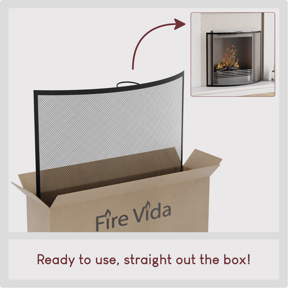 Fire Vida Black Buckton Fire Guard Image 4