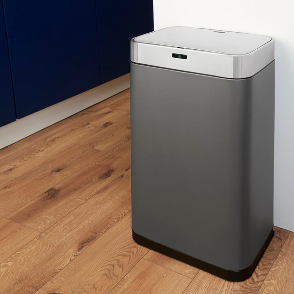 Tower Titanium Rectangular Sensor Bin 75L Image 2