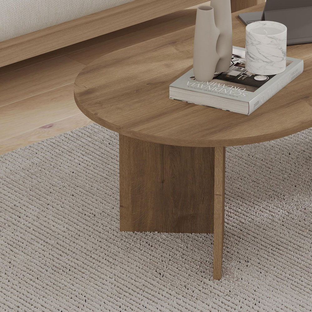 Decortie Sable Dark Oak Effect Coffee Table Image 3