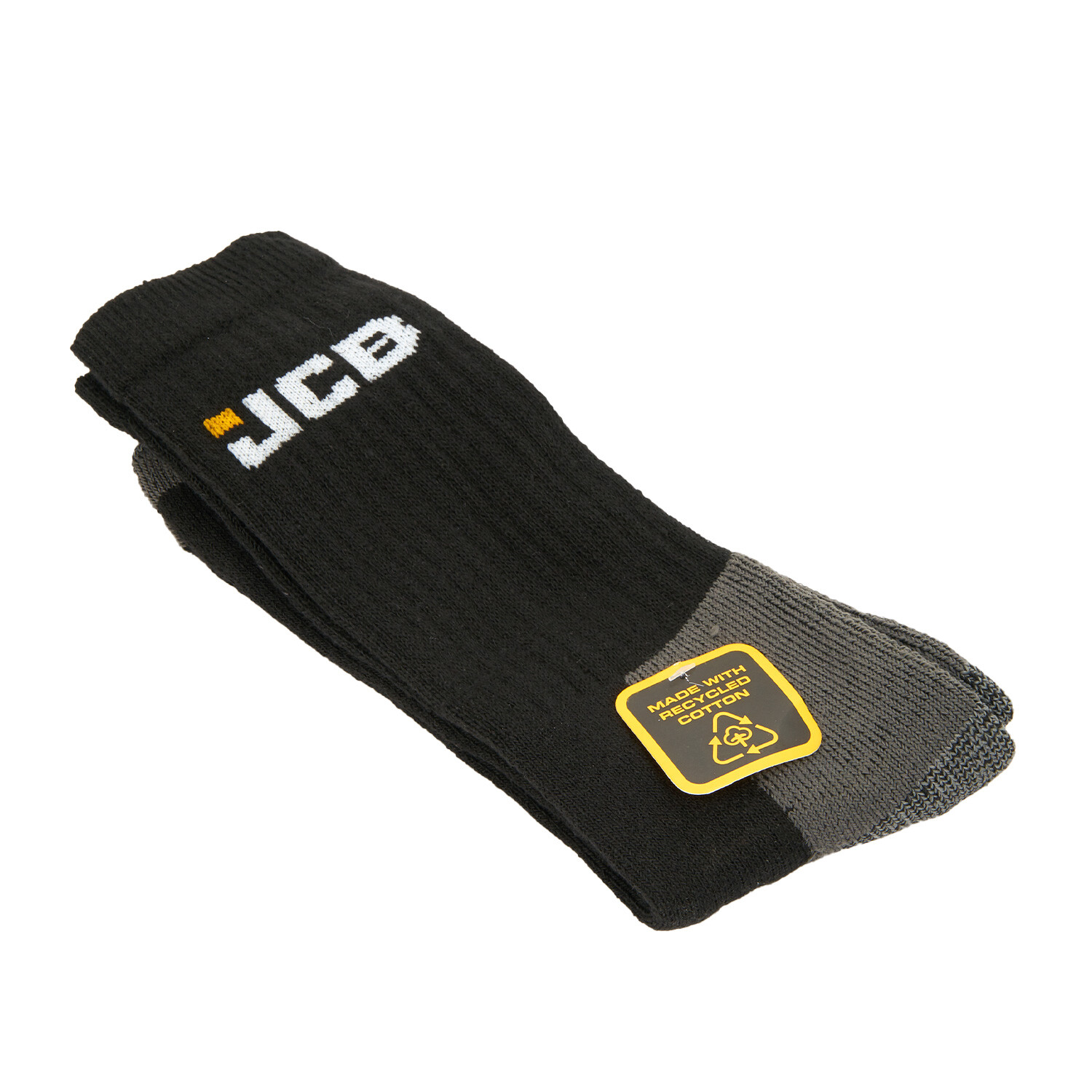 Pack of 3 JCB Worker Socks Black Image 2